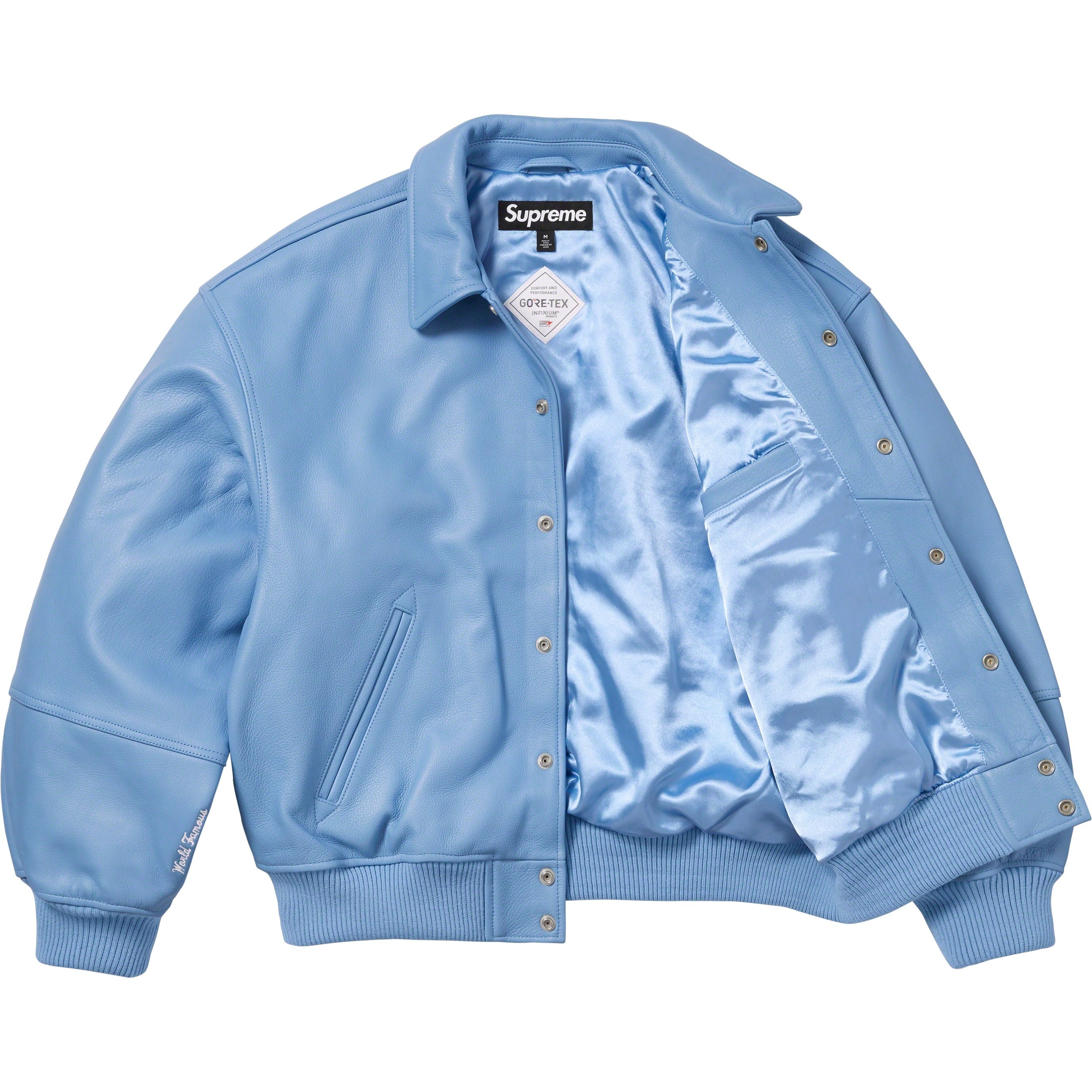GORE-TEX Infinium WINDSTOPPER® Leather Varsity Jacket view 7